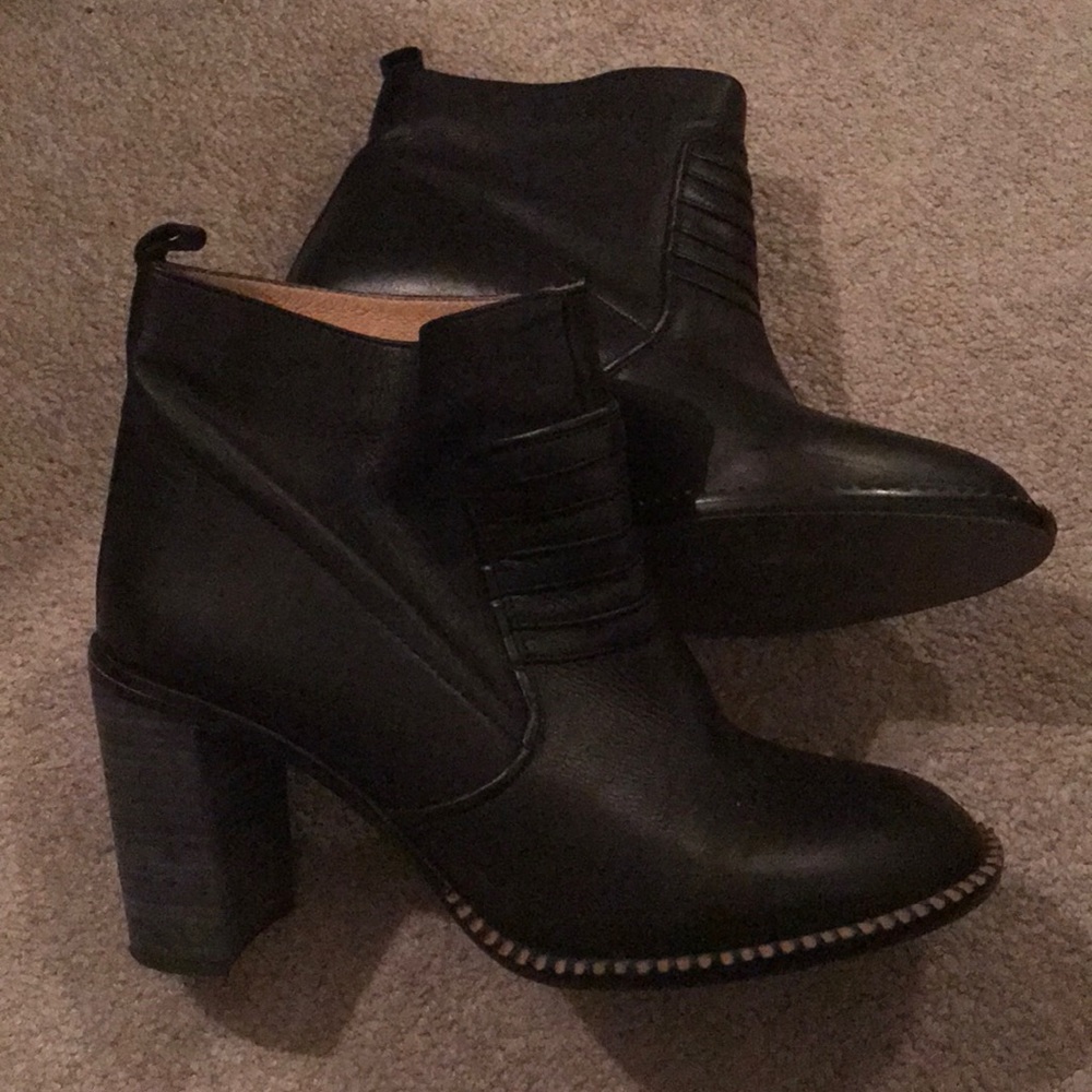 Free people block heels booties